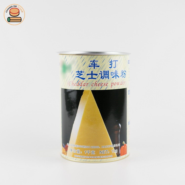 食品级桶 厂家直销圆形环保芝士调味剂包装纸桶纸罐制品定制