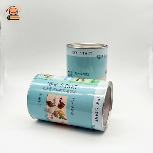 江门食品级桶 厂家直销圆形环保五谷营养代餐粉包装纸桶纸罐制品定制