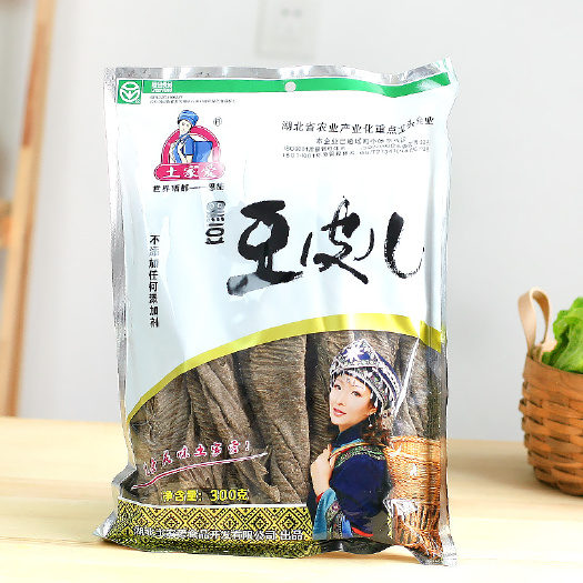 宣恩县豆腐皮 湖北恩施特产土家爱黑豆豆皮儿300g