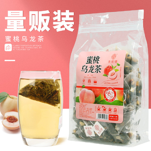 亳州 蜜桃乌龙茶175g/袋 三角包茶 白桃乌龙水蜜桃茶苹果干泡茶