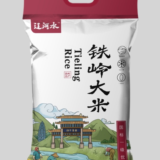 铁岭县东北大米 “辽河水”铁岭粳米-铁岭香米中长粒