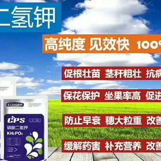郑州叶面肥料 磷酸二氢钾高纯度速溶吸收率高活性强500g