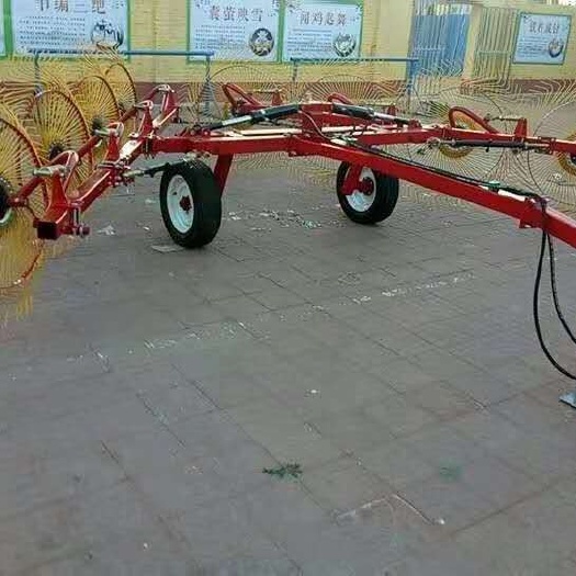 曲阜市 牵引式圆盘搂草机  养殖摊晒搂草机 四轮拖拉机带指盘搂草机