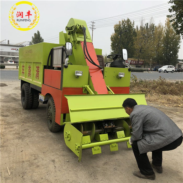  奶牛场三轮清粪车 适合规模化铲粪车 动力足三轮清粪车