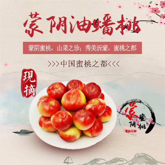 蒙阴县 蒙阴蜜桃-红油蟠桃，蜜桃代收，一件代发，视频看货，产地直供