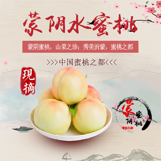蒙阴县 蒙阴蜜桃-白桃，蜜桃代收，一件代发，视频看货，产地直供