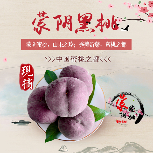 蒙阴县 蒙阴蜜桃-黑桃，蜜桃代收，一件代发，视频看货，产地直供