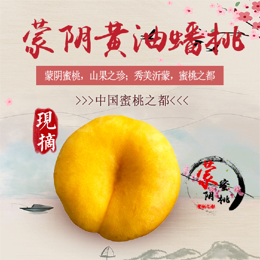 蒙阴县蒙阴蜜桃-黄油蟠桃，蜜桃代收，一件代发，视频看货，产地直供