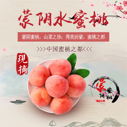 蒙阴县 蒙阴蜜桃-水蜜桃，蜜桃代收，一件代发，视频看货，产地直供