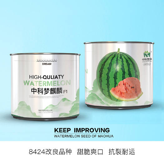 青县 中科茂华瓜果种子中科梦麒麟西瓜种子改良8424美都抗病抗裂性