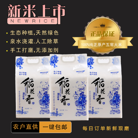 五常市 东北大米五常稻花香2号（拉林河河水）真空包装10斤