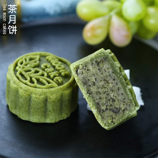 中山市 茶月饼多种口味 铁观音茶 大红袍茶 玫瑰花茶月饼糕点厂家直销