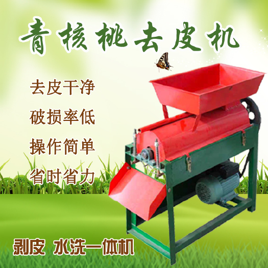 巩义市 青核桃去皮机核桃脱皮机小型家用青核桃剥皮清洗一体机核桃扒皮机