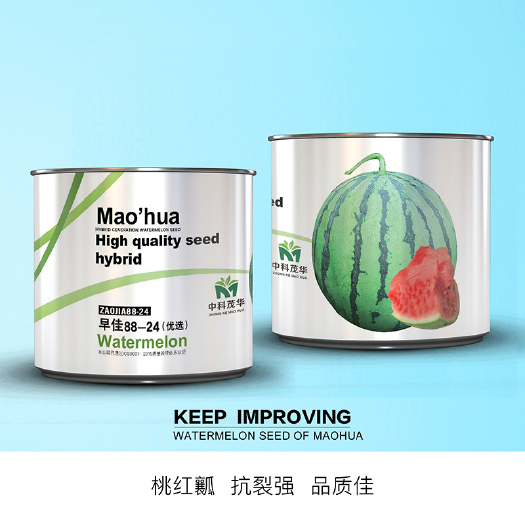 青县 中科茂华蔬菜瓜果种子中科早佳88-24西瓜种子皮薄超甜抗裂