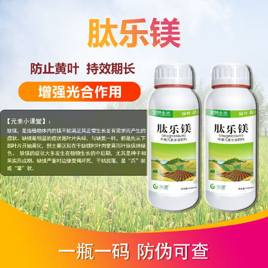 郑州 新品【宝然】肽乐镁中量元素增强光合作用果树蔬菜柑橘叶面水溶肥
