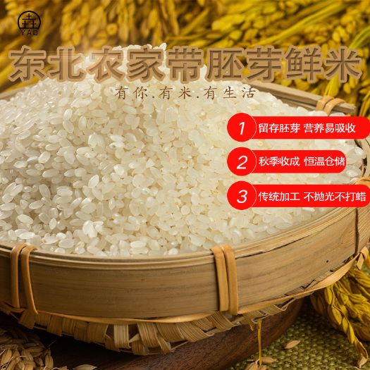 东港市东北大米 东港带胚芽鲜米，精包装，非精包装价格可沟通