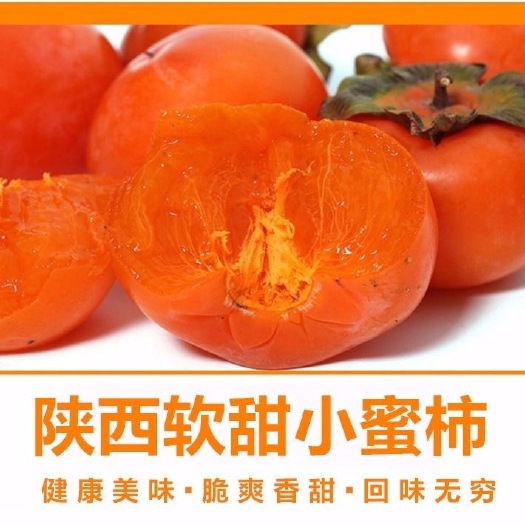 火晶柿子  陕西软甜小柿子，新鲜现摘现发，一件代发，包邮