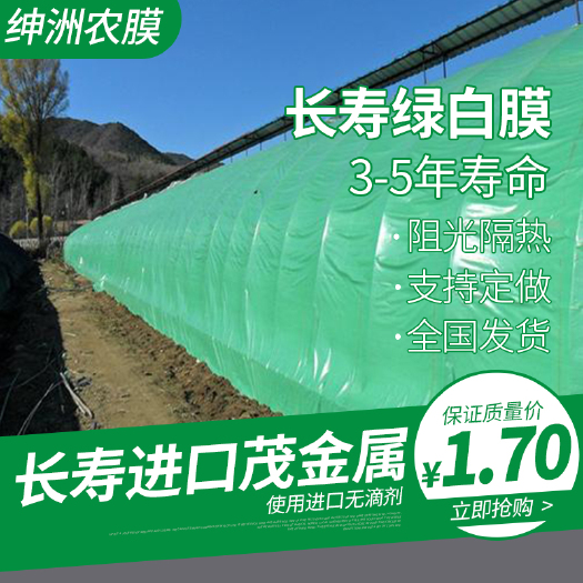 绿白膜 菌棚膜 阻光隔热 长寿绿白膜 塑料绿白膜 可定制生产