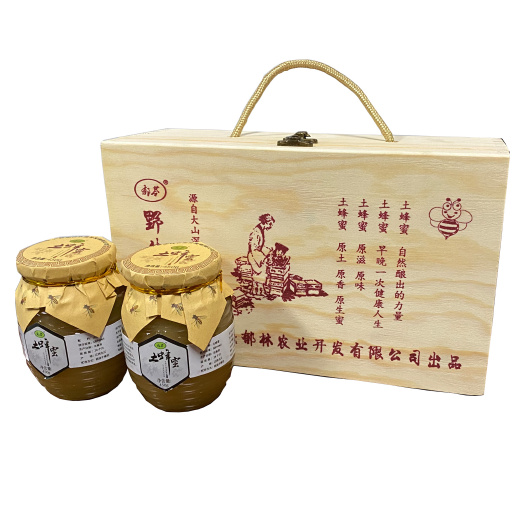 修水县郁苓天然纯正土蜂蜜固体农家蜂蜜深山百花蜜礼盒装900g