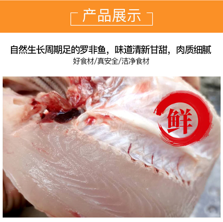 鲷鱼  海鲜罗非鱼水产批发 罗非鱼三去餐饮快递食用鱼 批发