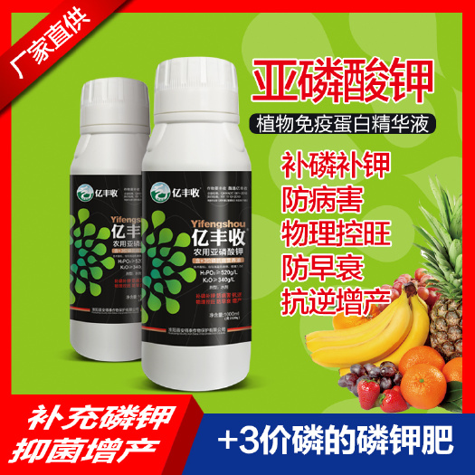 郑州大量元素肥料  亿丰收 亚磷酸钾补磷补钾预防病害 膨果上色