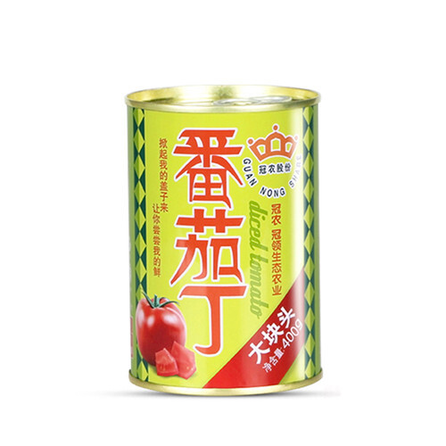 北京番茄酱  冠农番茄丁 400g*12罐 整箱装