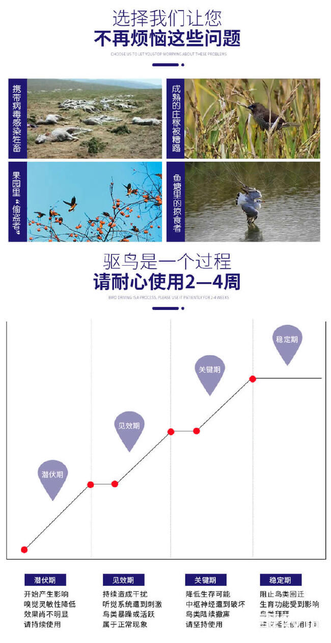 太阳能超声波智能语音驱鸟器果园专用驱鸟器葡萄樱桃驱鸟包邮