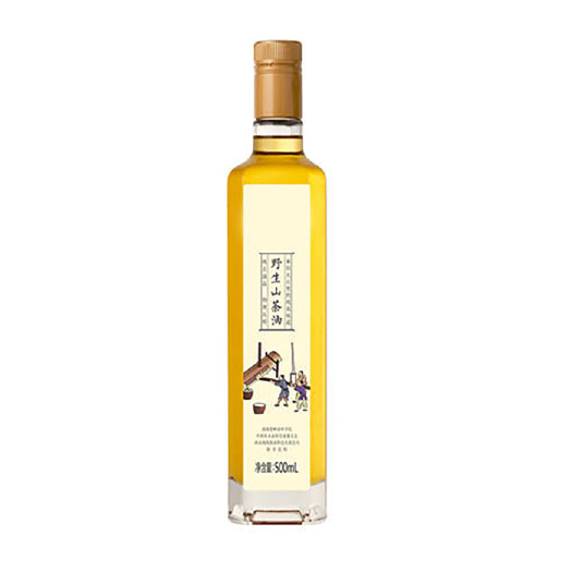 长沙压榨山茶油  茶油500ml *1玻璃 单瓶装