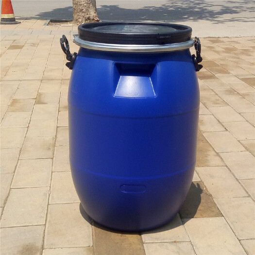 庆云县塑料桶 新佳塑业50升卡箍桶50kg铁箍桶50l法兰桶50公斤法兰桶