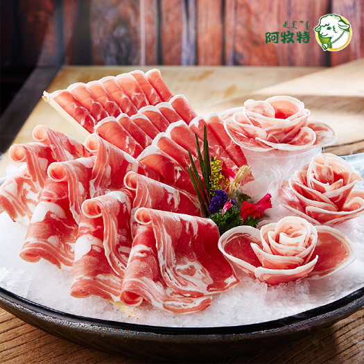 巴彦淖尔阿牧特 羊肉卷 羔羊板肉 内蒙小肥羊肉业 火锅食材