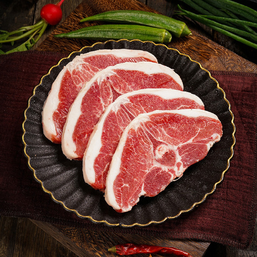 咸阳羊肉类 草原晶鑫绿色羔羊蝴蝶排（背排小切）2件组合装 480g*2