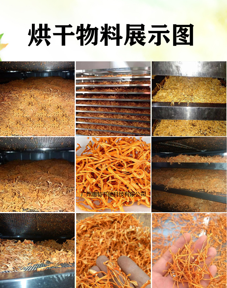 烘干机 虫草花恒温除湿机 直供连续式大型空气能热泵虫草花专用