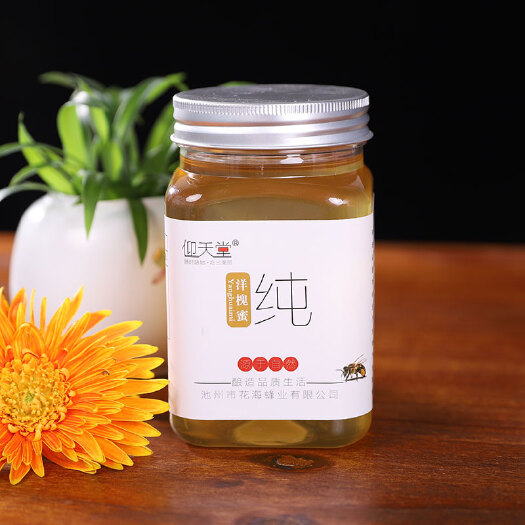 池州槐花蜜 蜂蜜纯正天然农家自产洋槐蜜自家养液态槐花峰蜜原蜜500g瓶装