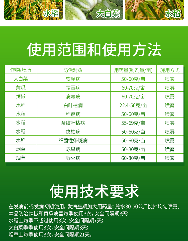  农爱多 灭均成50%氯溴异氰尿酸真菌细菌霜霉软腐病毒病杀菌剂