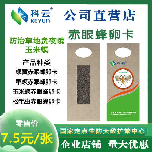 济源市赤眼蜂卵卡天敌寄生蜂防治水稻蔬菜玉米二化螟三化螟棉铃虫小菜蛾