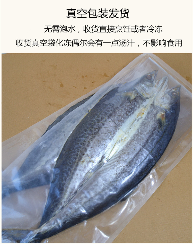 青岛崂山农家自晒一卤鲜淡晒鲅鱼干货马鲛鱼干不咸新鲜