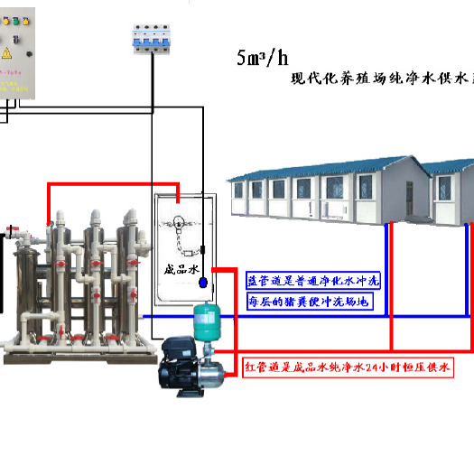 射阳县养殖设备  供应陕西省养猪场河水井水专用杀菌消毒防非瘟净水器