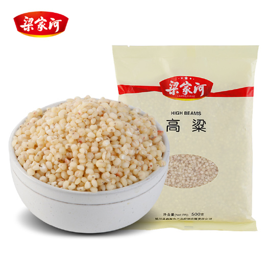 延川县 梁家河陕北特产新鲜白高粱米带壳粗粮 黏高粱食用 高粱米新米