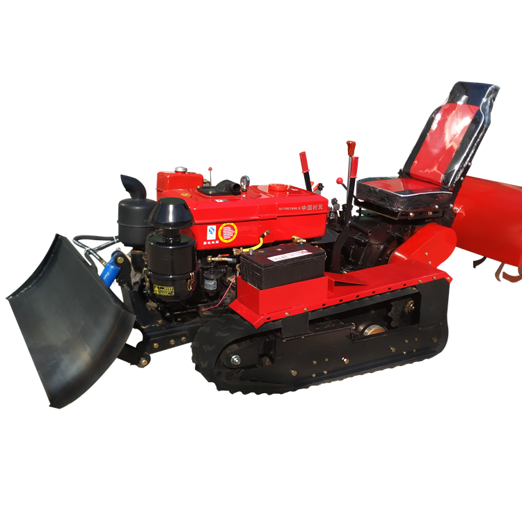 乘坐式田园管理机 农用多功能履带旋耕机 开沟除草