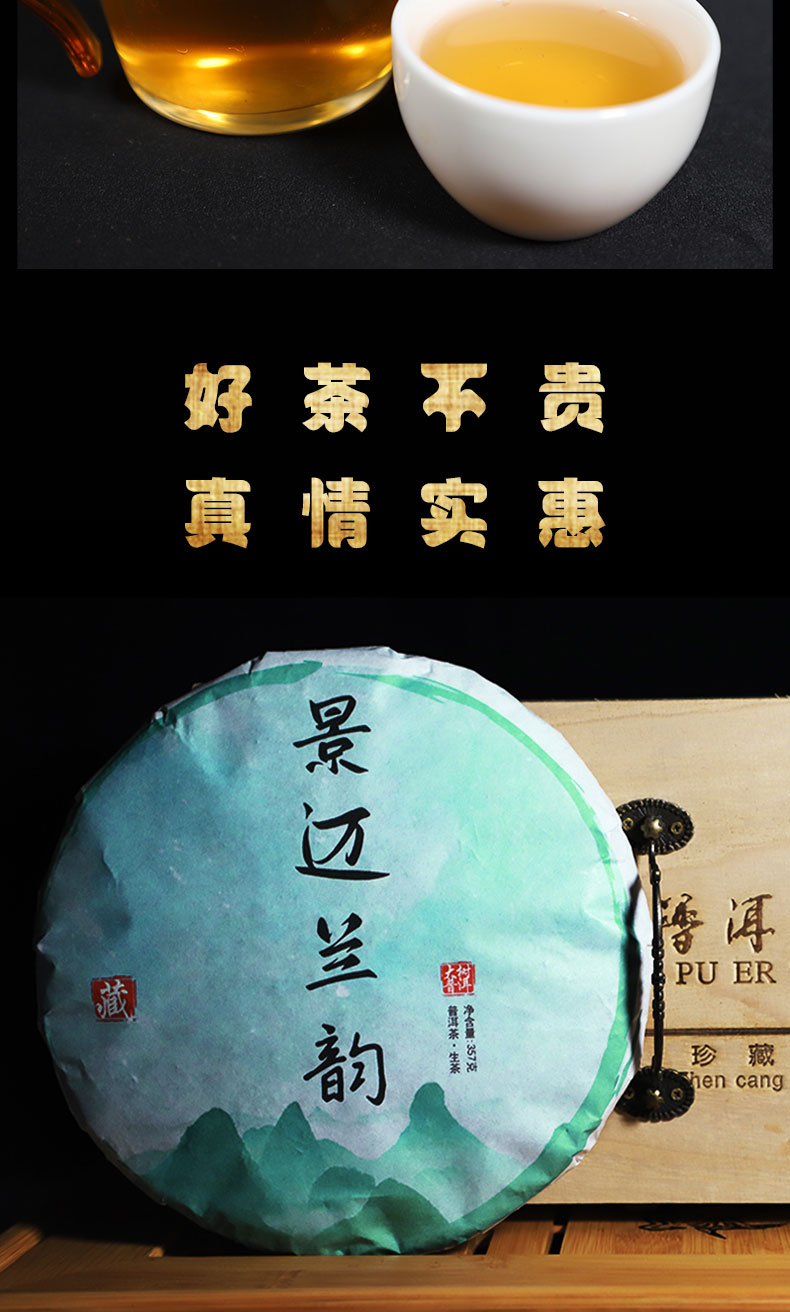 古树茶  2019景迈兰韵普洱茶生茶