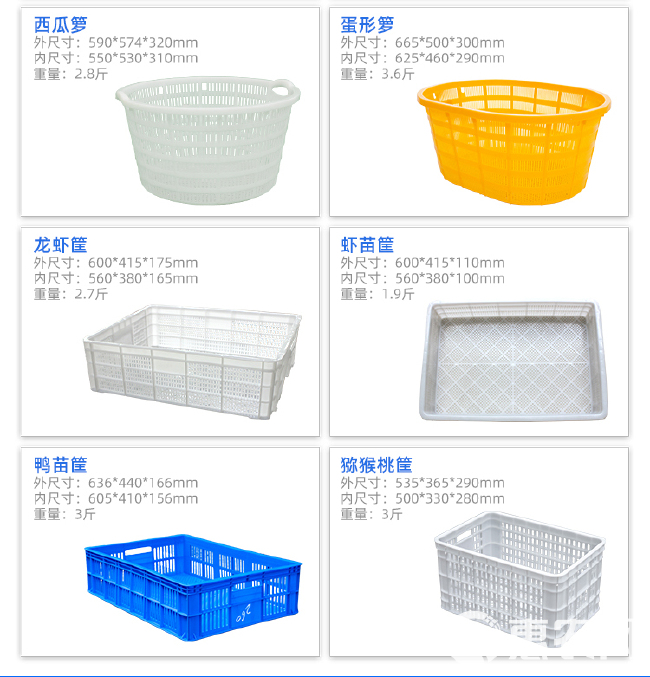 塑料筐错位筐套箩网红款