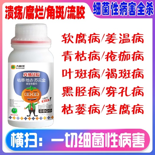 禹州市土壤微生物菌剂 大柿哥病毒病专用溃疡软腐穿孔病杀菌剂果树流胶真菌细菌病克星