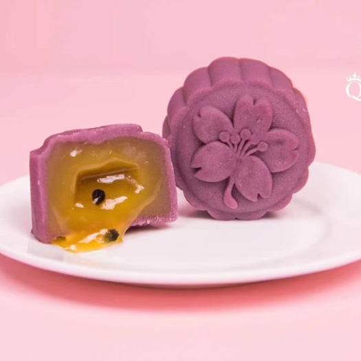 柳州广式百香果奶黄流心月饼批发批发价散装广西月饼中秋节礼