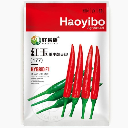 福州 红玉朝天椒种子高产抗病大果艳红硬度好四季小米椒种籽杂交一代子