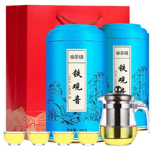 铁观音茶叶  安溪浓香型兰花香罐装【可以选择规格配茶具】