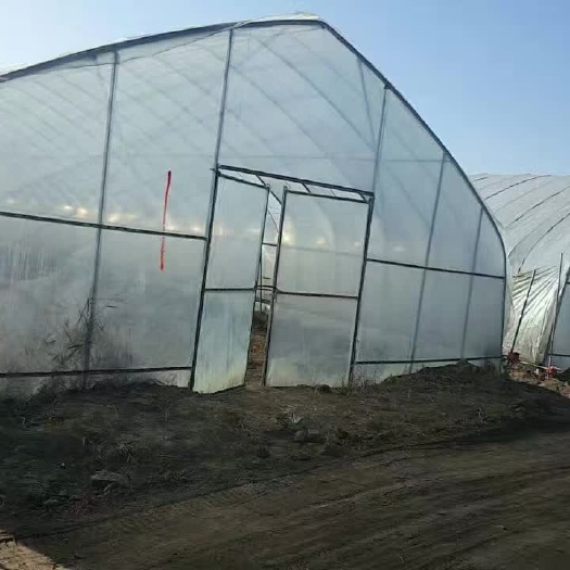 天津大棚管  西安西瓜大棚双拱大棚钢管定做，宽度可定做，6分1寸大棚骨架