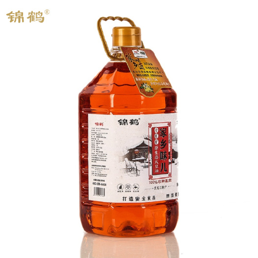 沈阳 锦鹤 东北家乡味儿冷鲜榨非转基因大豆油5L