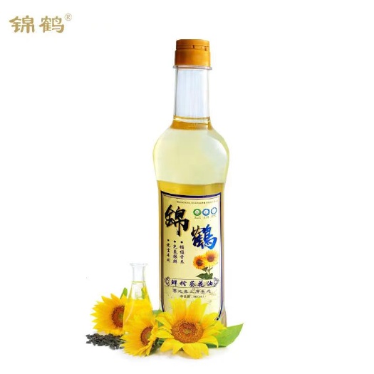 沈阳葵花籽油 锦鹤 东北特产鲜榨葵花油 900ml/瓶