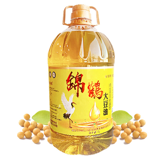 沈阳锦鹤 东北非转基因一级大豆油 5L/桶