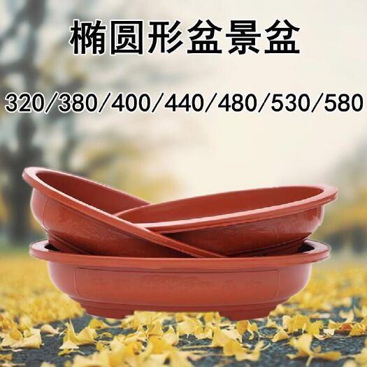 广州椭圆形盆景盆塑料花盆
